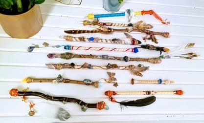 Baguette en Chene Ancestral avec Quartz - vue 2