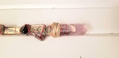 Baguette en Noisetier avec Labradorite