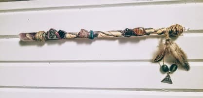 Baguette en Sureau avec Amethyste