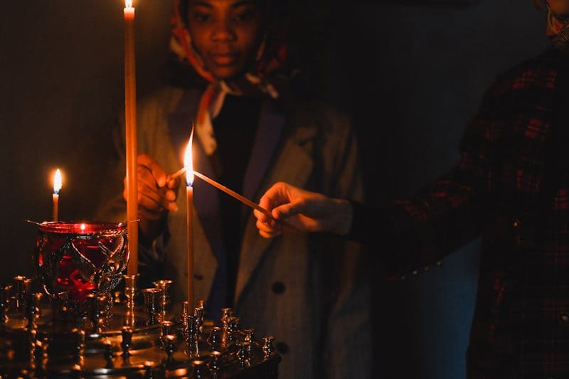 Bougie Blanche Lumiere Divine - vue 2